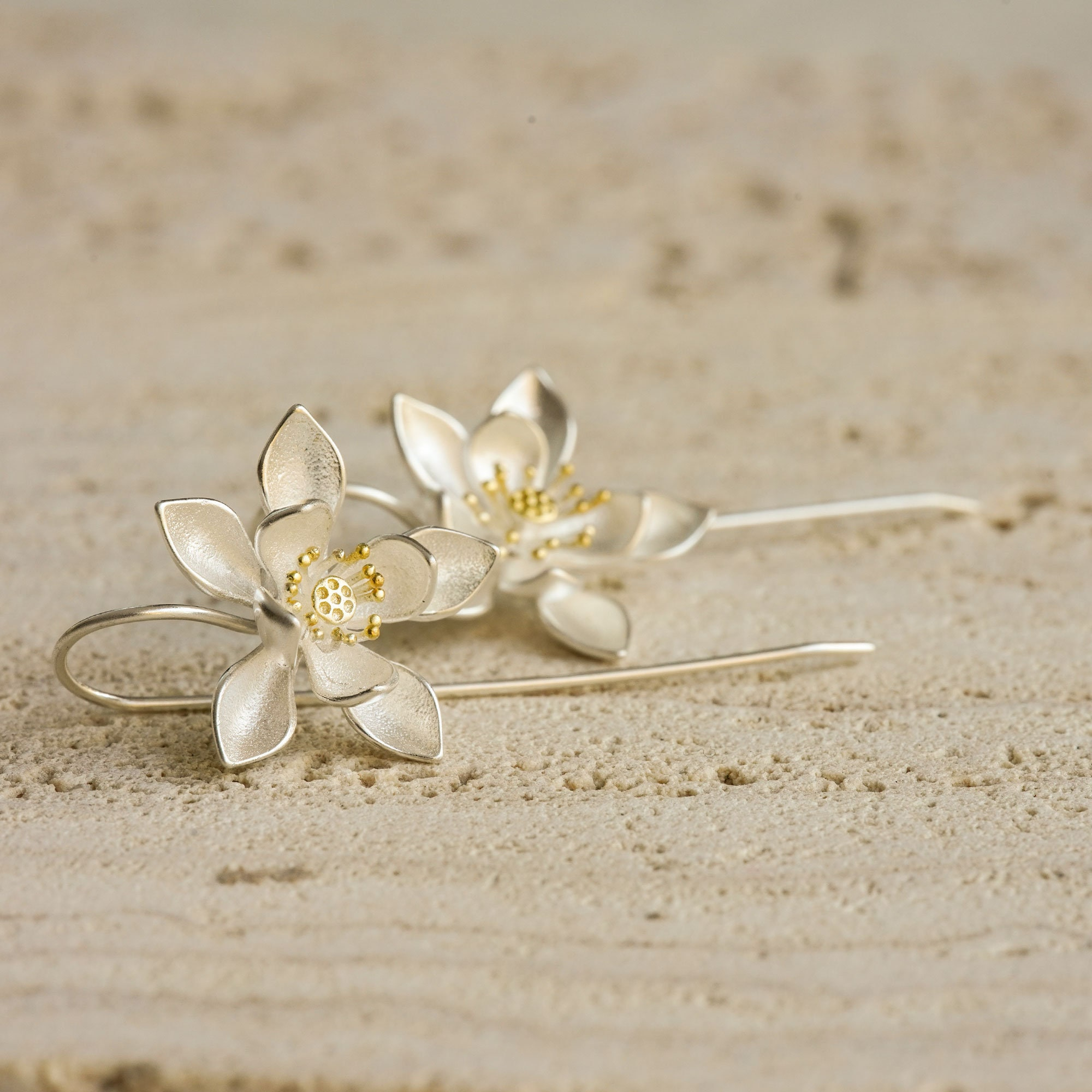 Nature Inspired Blossom Dangle Jewelry
