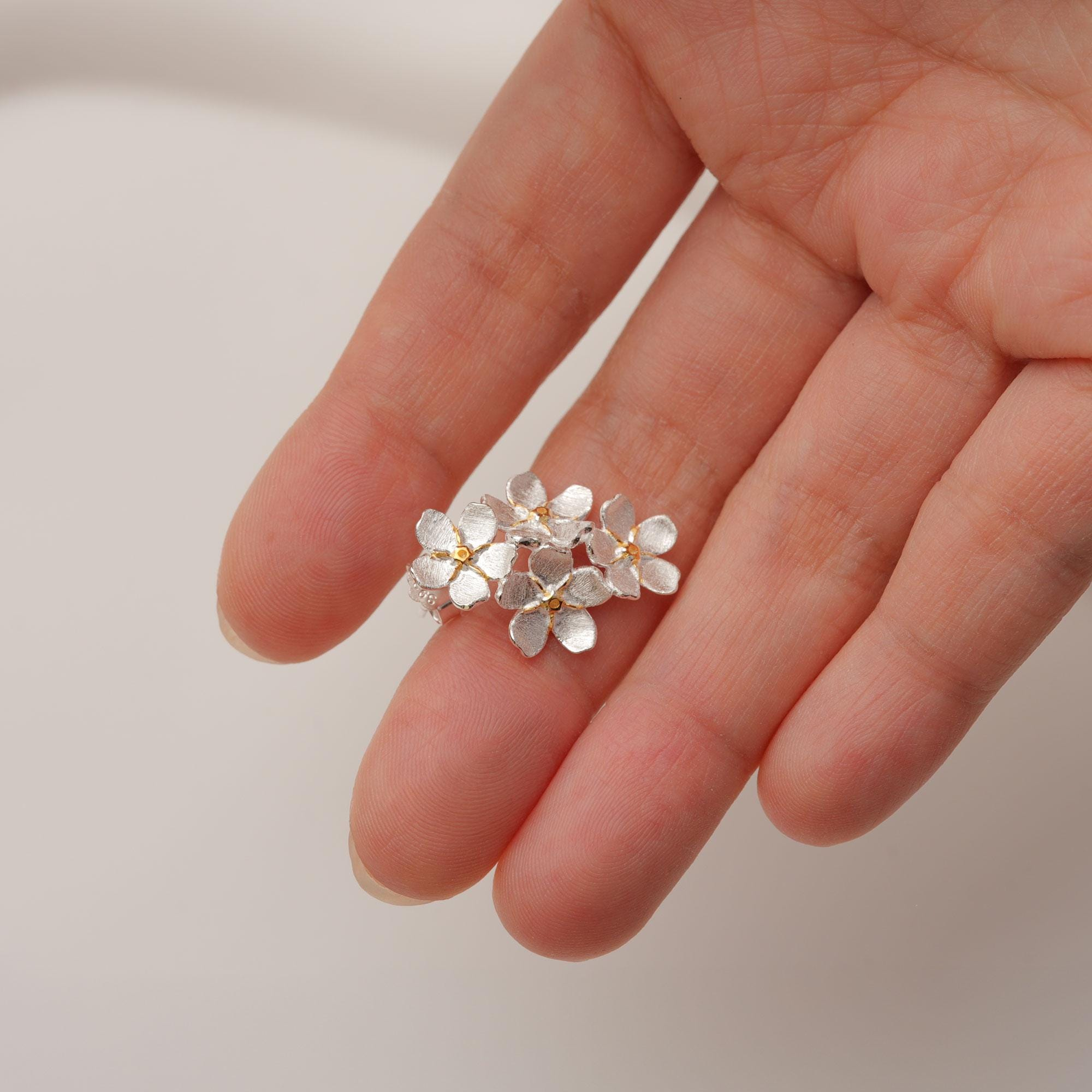 Triple Blossom Stud Earrings