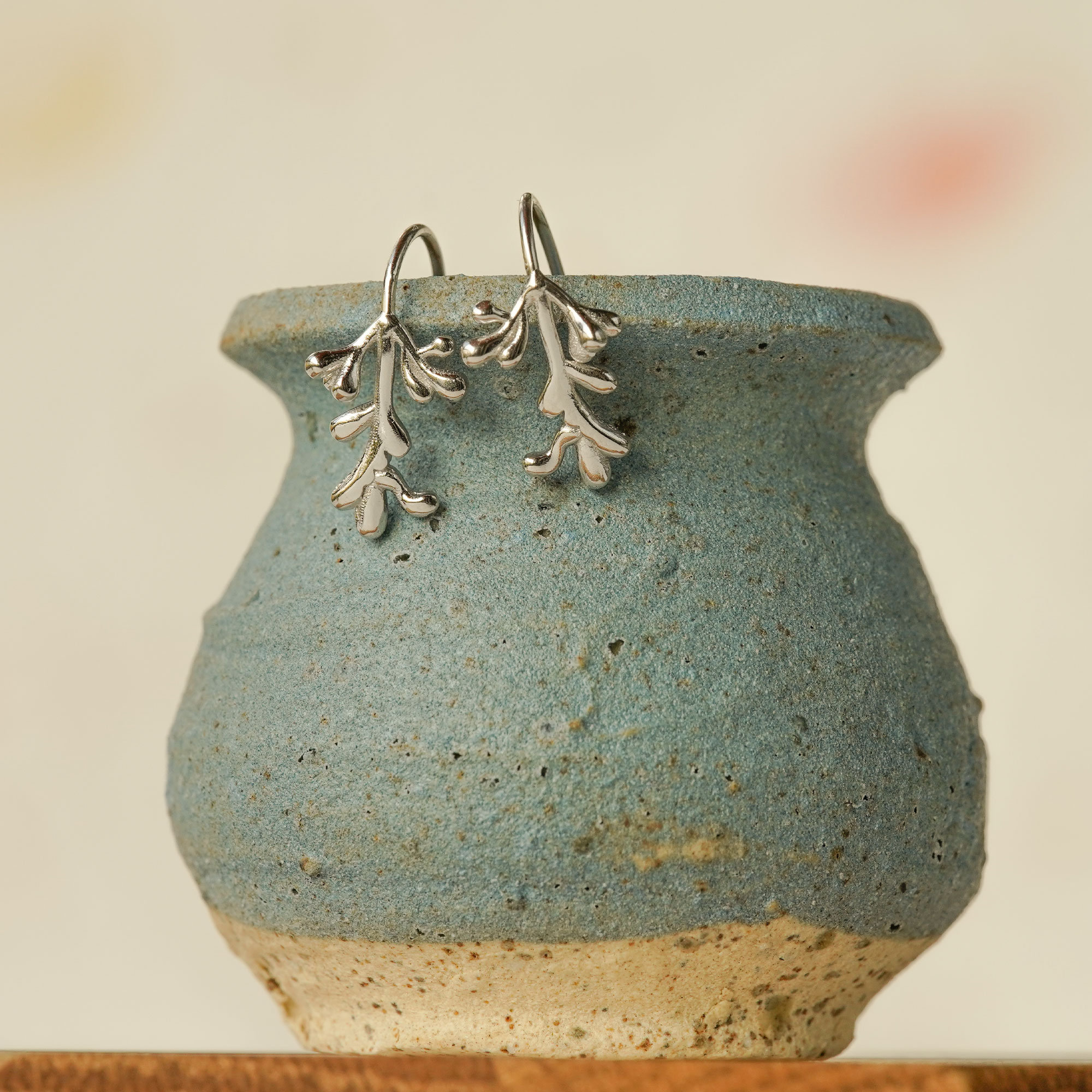 Leaf Threader Earrings