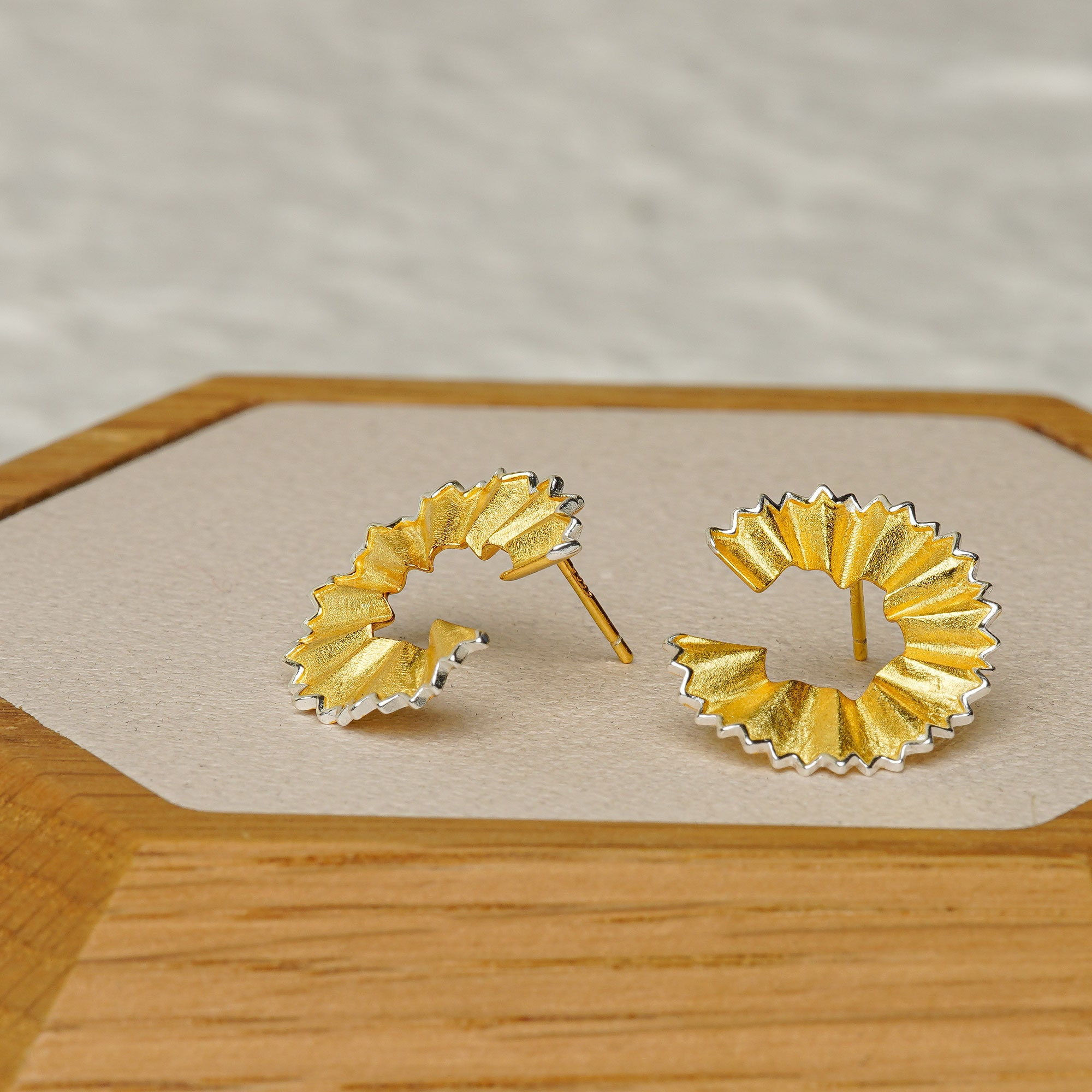 Open Center Floral Earrings
