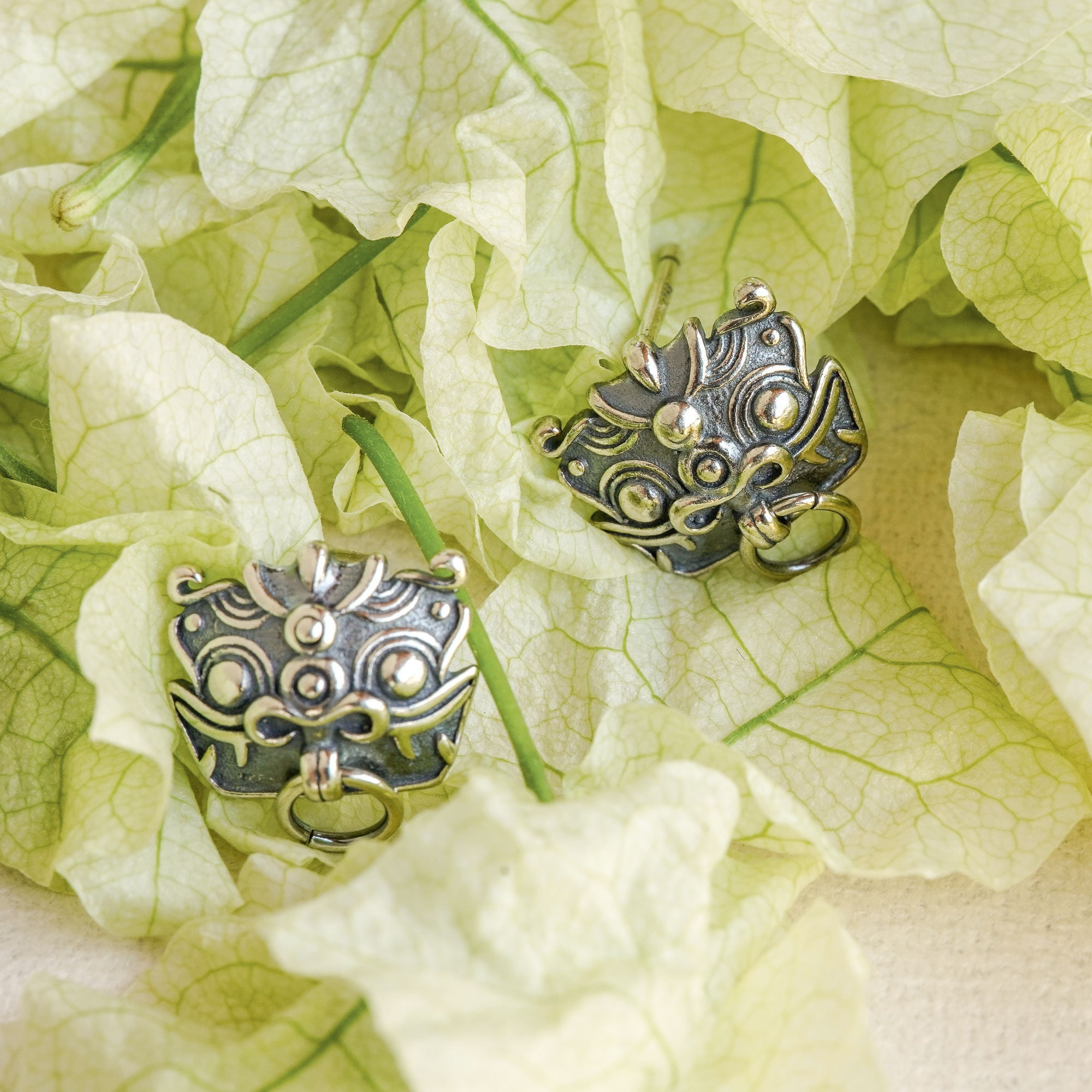 Pixiu Lucky Beast Stud Earrings