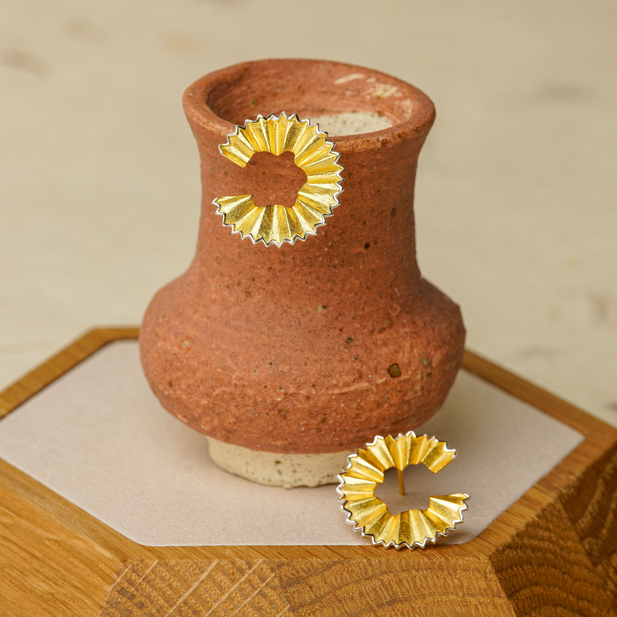 Open Center Floral Earrings