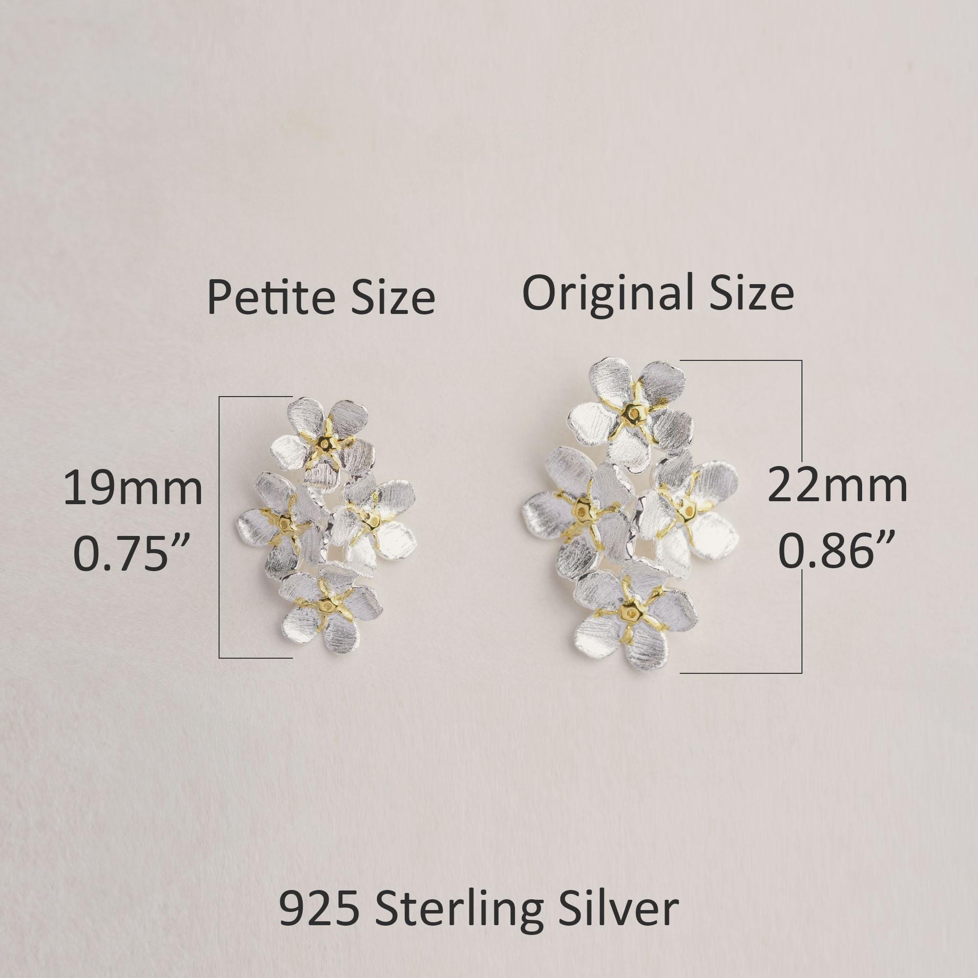 Triple Blossom Stud Earrings