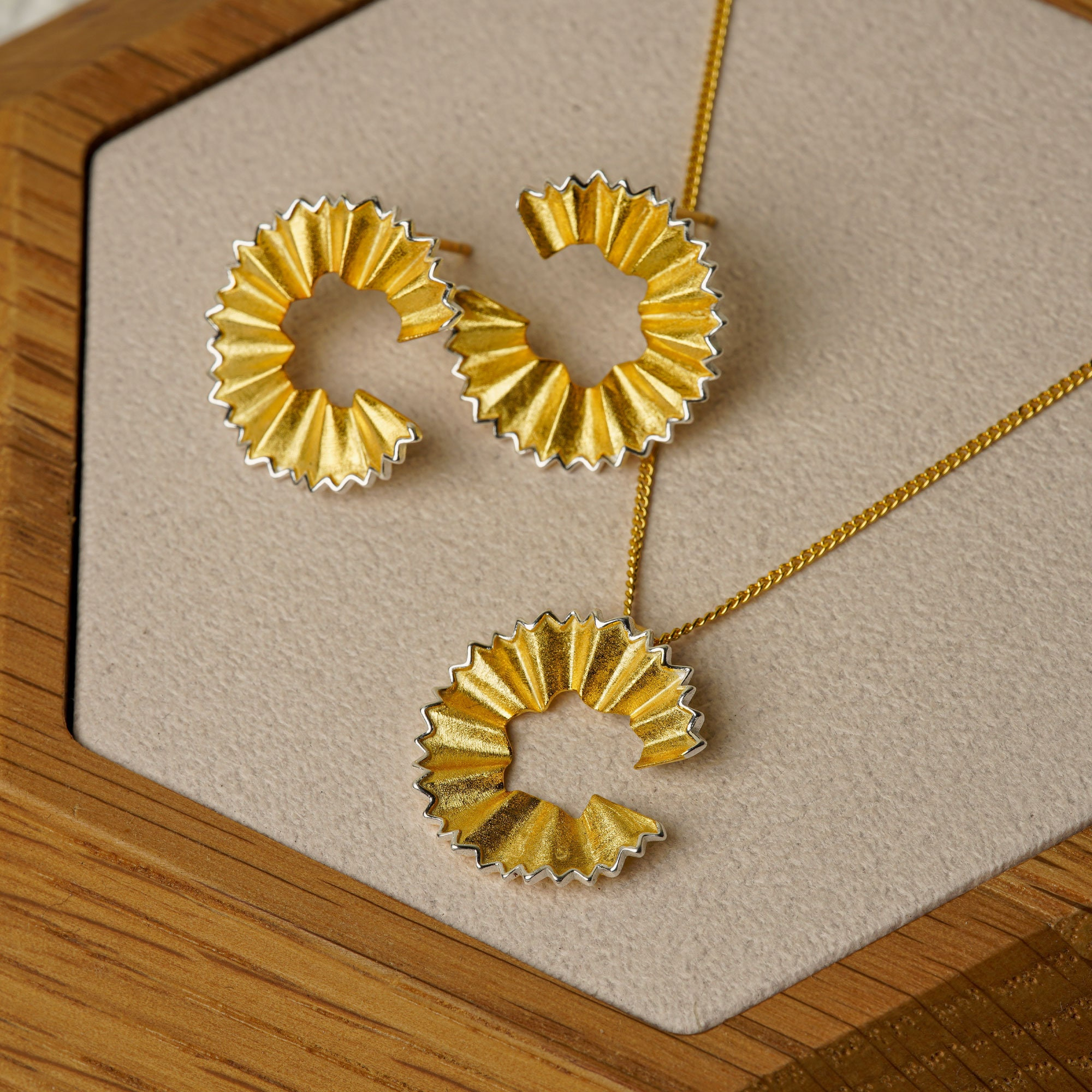 Open Center Floral Earrings