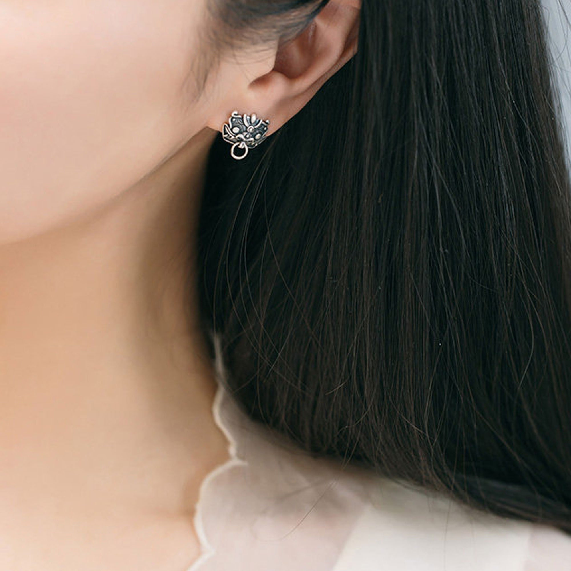 Pixiu Lucky Beast Stud Earrings