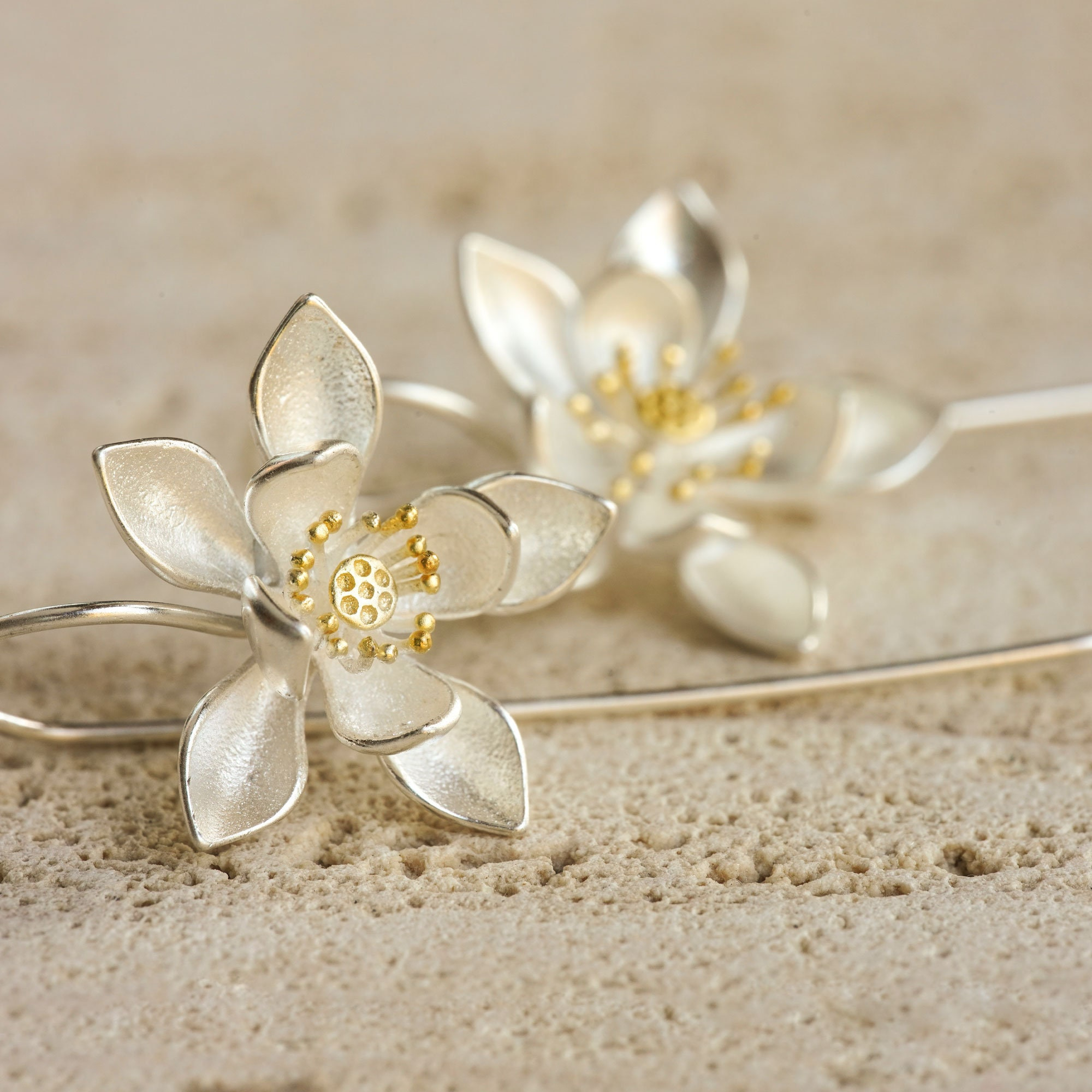 Nature Inspired Blossom Dangle Jewelry