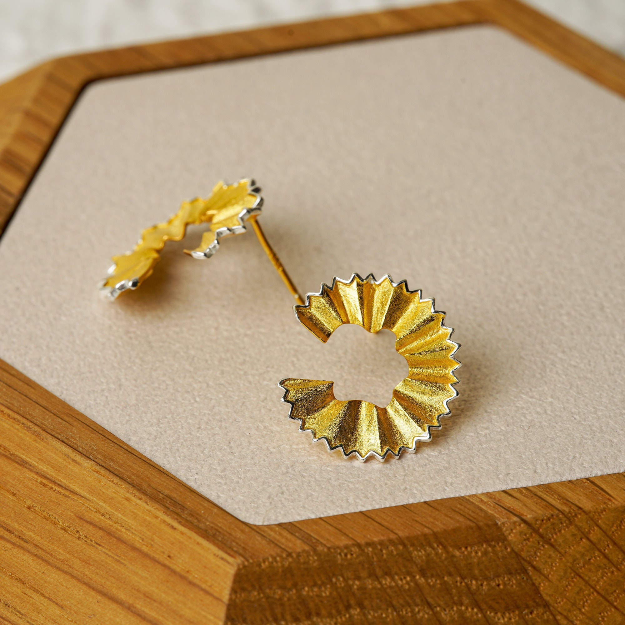 Open Center Floral Earrings