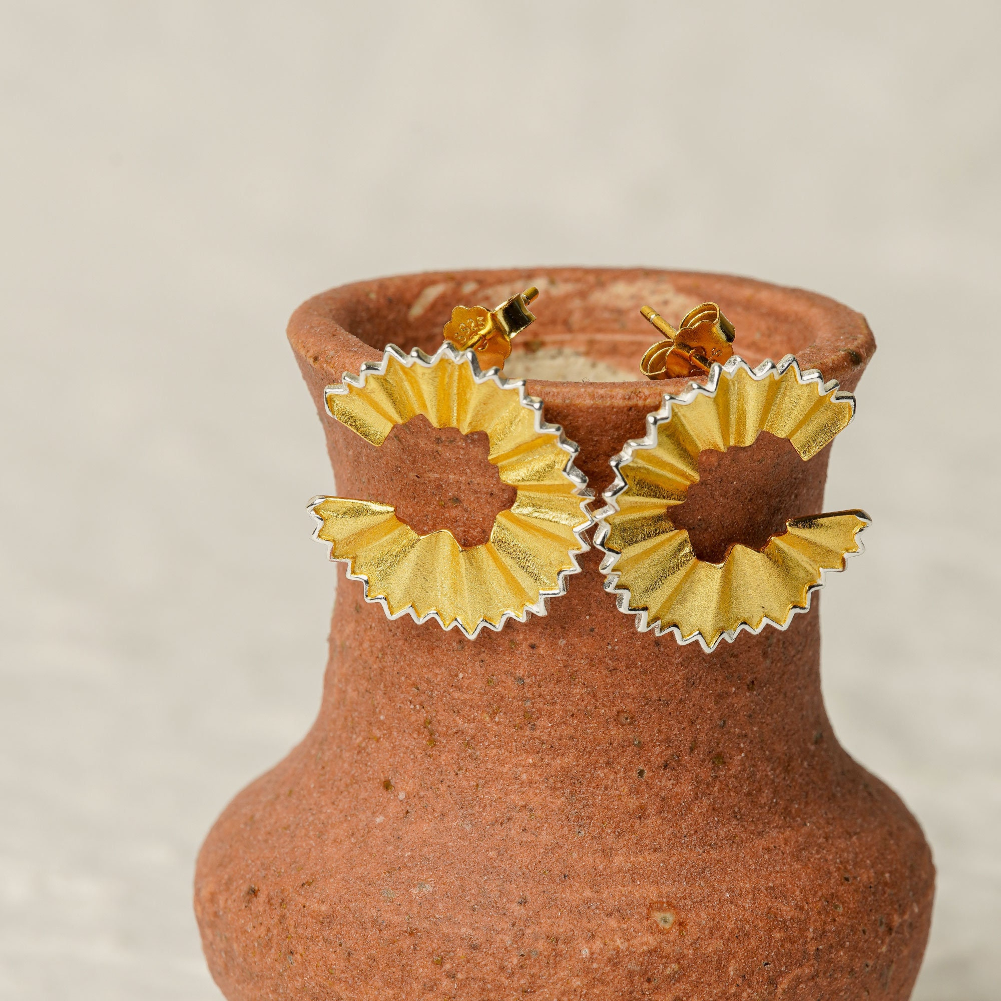 Open Center Floral Earrings